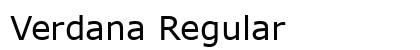 Verdana Regular font free download