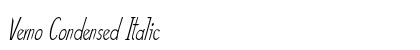 Verno Condensed Italic font free download