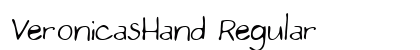 VeronicasHand Regular font free download