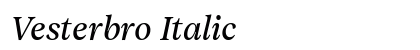 Vesterbro Italic Preview