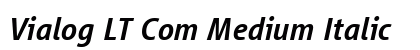 Vialog LT Com Medium Italic font free download