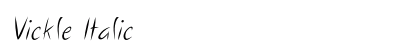 Vickle Italic font free download