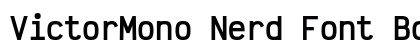 VictorMono Nerd Font Bold Preview