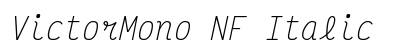 VictorMono NF Italic font free download