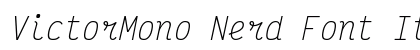 VictorMono Nerd Font Italic font free download