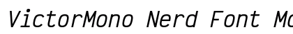 VictorMono Nerd Font Mono Italic font free download