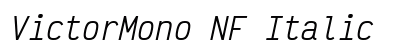 VictorMono NF Italic font free download