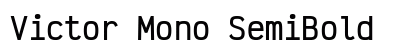 Victor Mono SemiBold font free download
