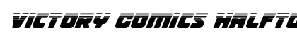 Victory Comics Halftone Italic Italic font free download