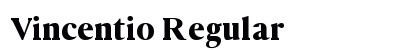 Vincentio Regular font free download