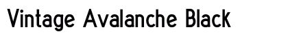 Vintage Avalanche Black font free download