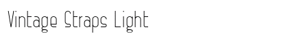 Vintage Straps Light font free download