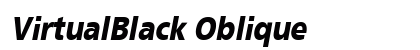 VirtualBlack Oblique preview