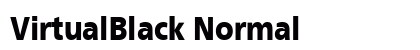 VirtualBlack Normal font free download