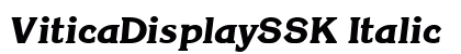 ViticaDisplaySSK Italic font free download