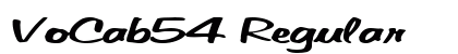 VoCab54 Regular font free download