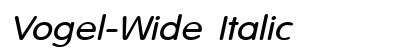 Vogel-Wide Italic preview