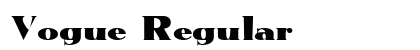 Vogue Regular font free download