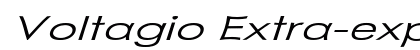 Voltagio Extra-expanded Italic Preview