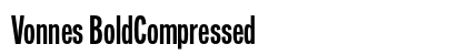 Vonnes BoldCompressed font free download