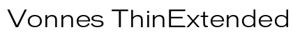 Vonnes ThinExtended font free download