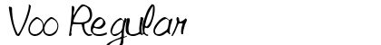 Voo Regular font free download