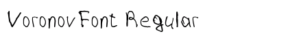 VoronovFont Regular font free download