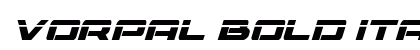 Vorpal Bold Italic Bold Italic font free download