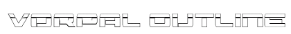 Vorpal Outline Regular font free download