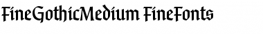 FineGothicMedium Regular Font