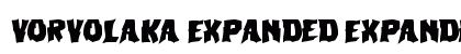 Vorvolaka Expanded Expanded font free download