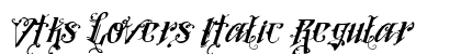 Vtks Lovers Italic Regular font free download