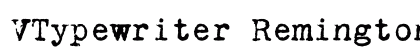 VTypewriter RemingtonPortable font free download