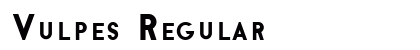 Vulpes Regular font free download