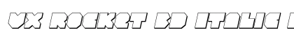 VX Rocket 3D Italic Italic preview