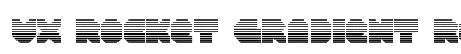 VX Rocket Gradient Regular Font Preview VX Rocket Gradient Regular Font Preview