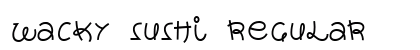 wacky sushi Regular font free download