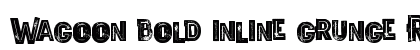 Wagoon bold inline grunge Regular font free download