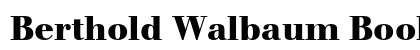 Berthold Walbaum Book Bold font free download
