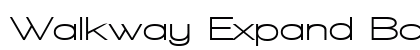 Walkway Expand Bold Regular Font Preview