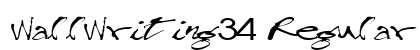 WallWriting34 Regular font free download