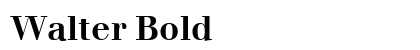 Walter Bold Preview