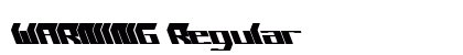 WARNING Regular font free download