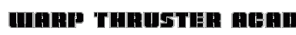 Warp Thruster Academy Regular font free download