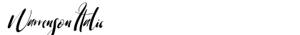 Warrenson Italic Preview