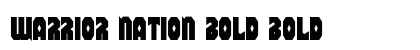 Warrior Nation Bold Bold font free download
