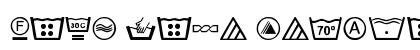 wash care Regular Font Preview wash care Regular Font Preview