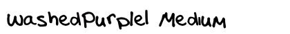 WashedPurple1 Medium Font Preview WashedPurple1 Medium Font Preview