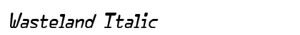 Wasteland Italic Preview