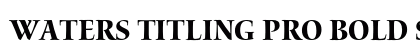 Waters Titling Pro Bold Semicondensed Preview